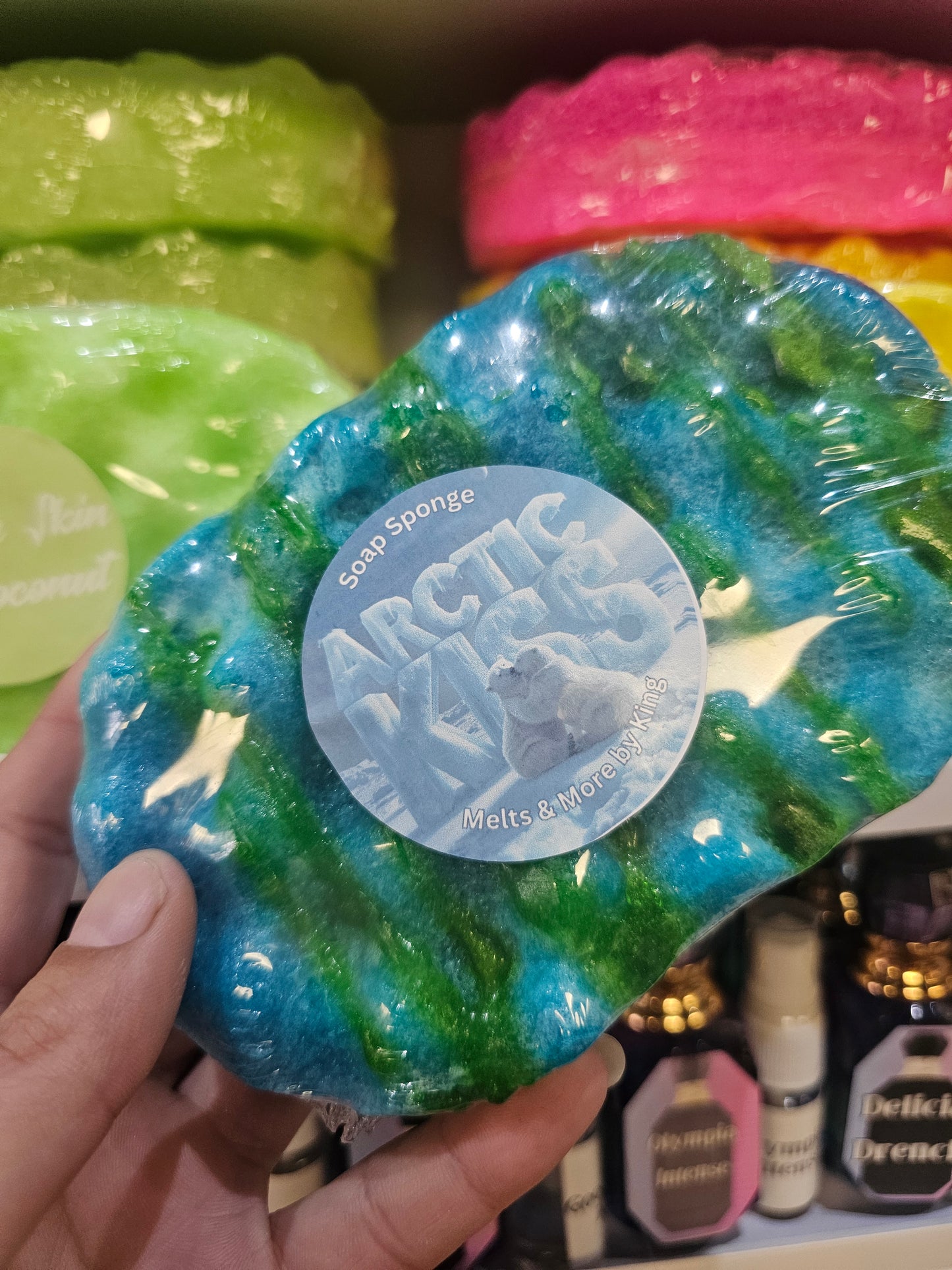 Christmas Themed Exfoliating Soap filled Sponges