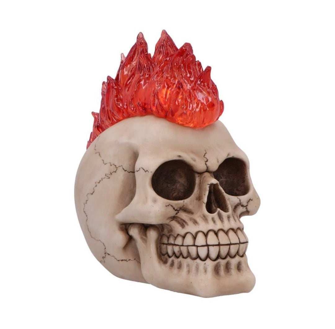 Hot-Headed Decorative Resin Skull