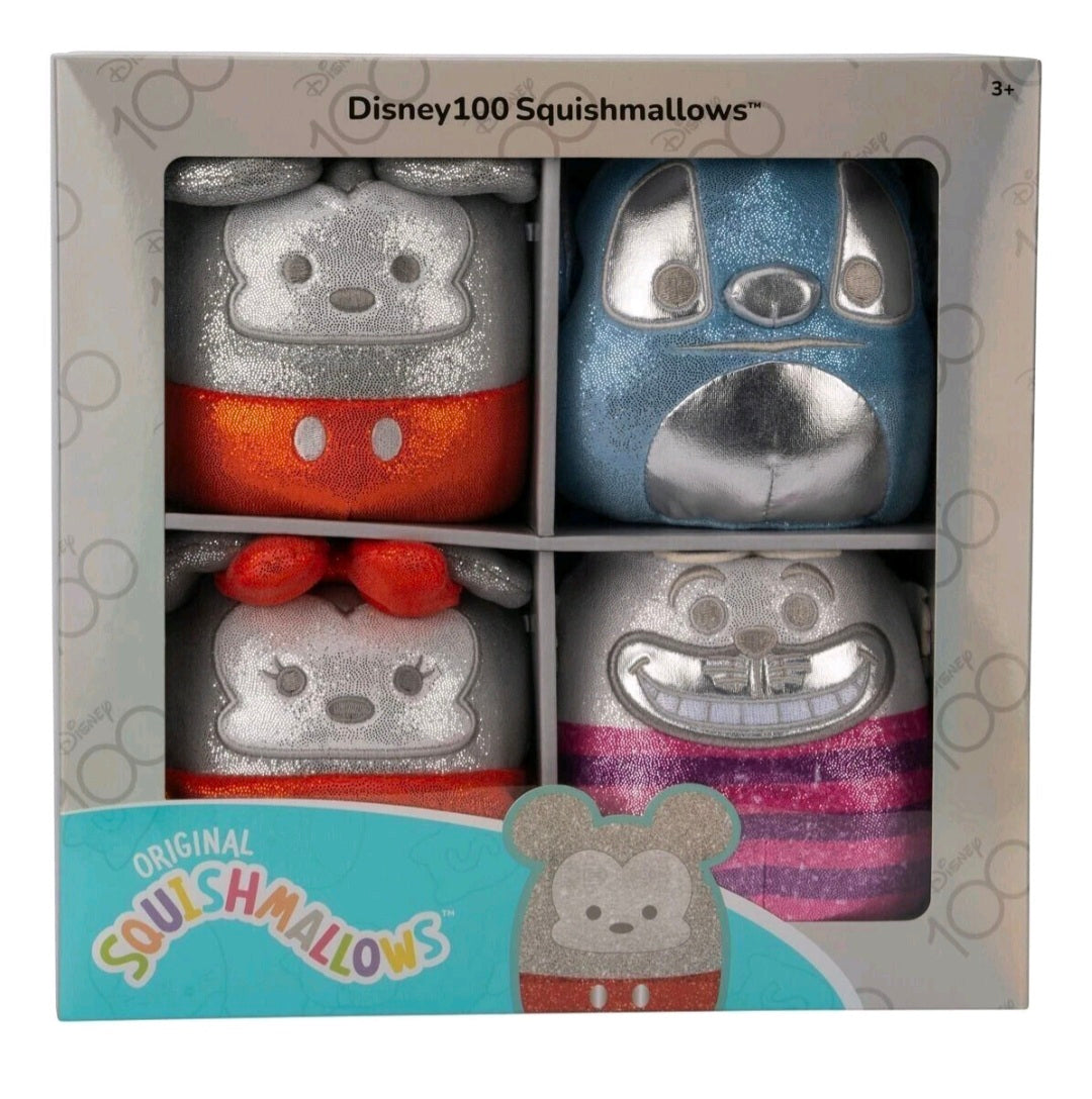 Squishmallows 5" Disney 100th Anniversary 4-Pack
