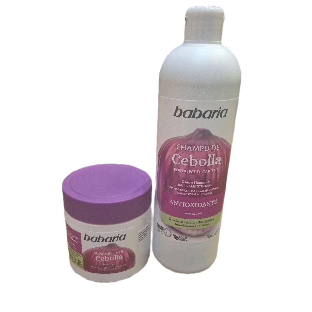 Babaria Onion Shampoo and Conditioner Set for Haircare - Cleansing Repair Cleanser