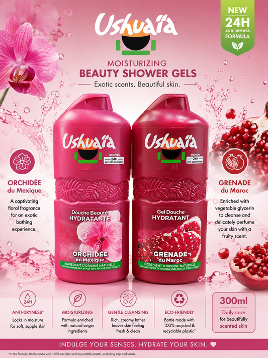 Ushuaïa moisturizing shower gel 490ml