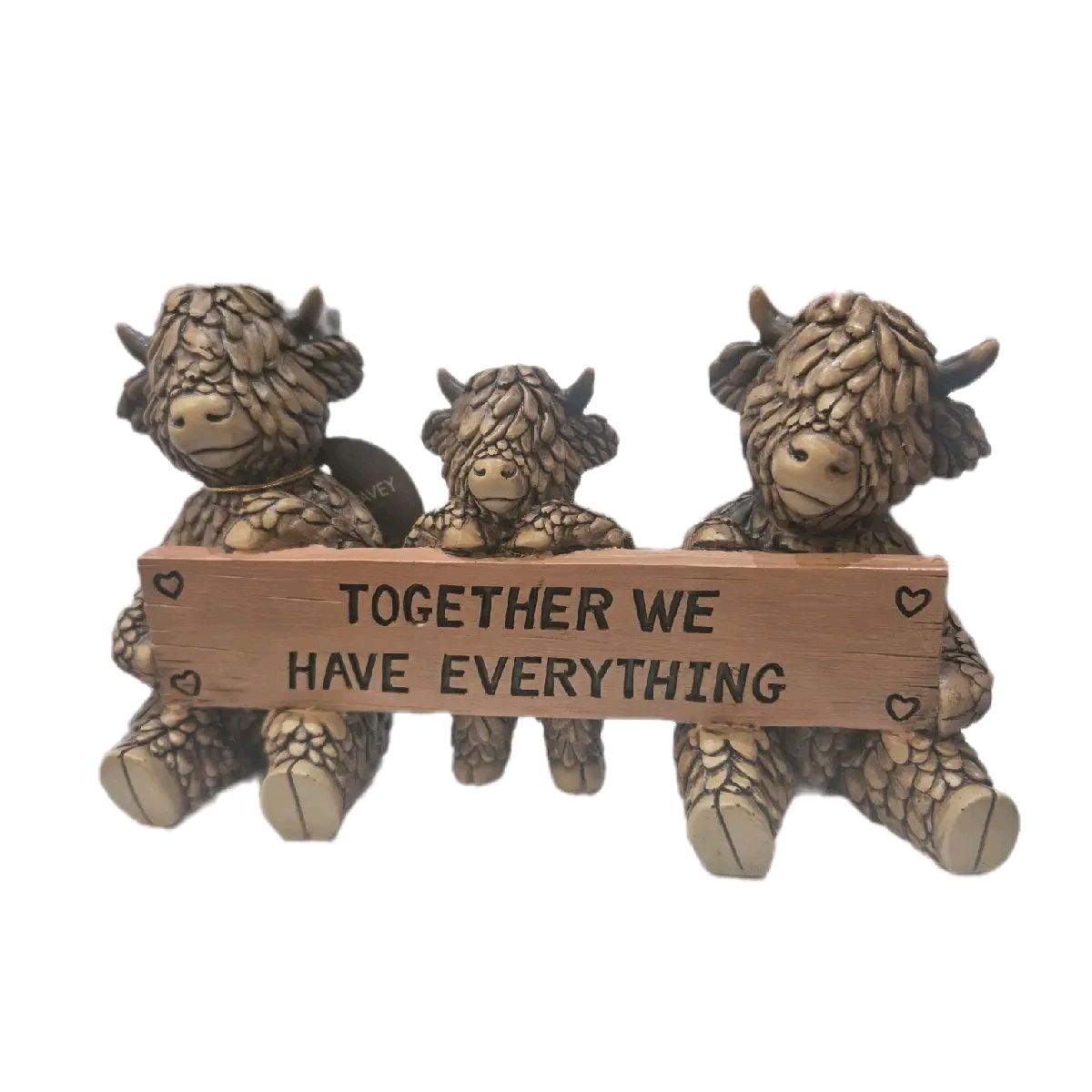 Hughie Highland Cow Deco & Plaque 2 varients