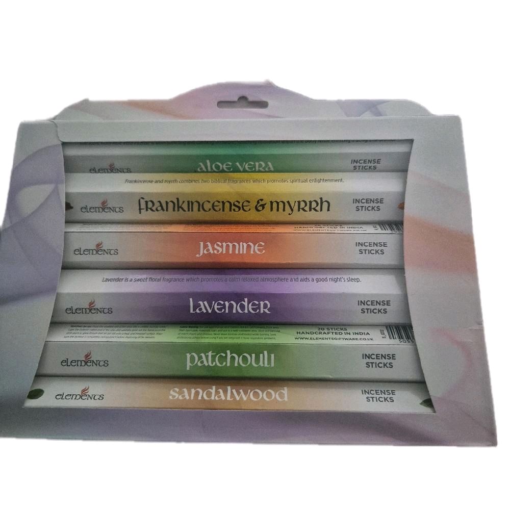 Elements Premium Fragrances Incense Gift Pack - Perfect for Relaxation and Aromatherapy