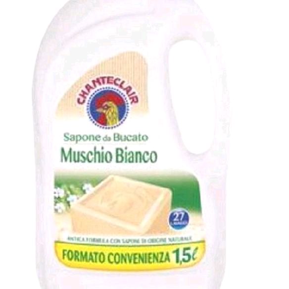 Chanteclair White Musk Laundry Soap 1.5 l - Fresh Scented Cleaning Product for Your Laundry Needs