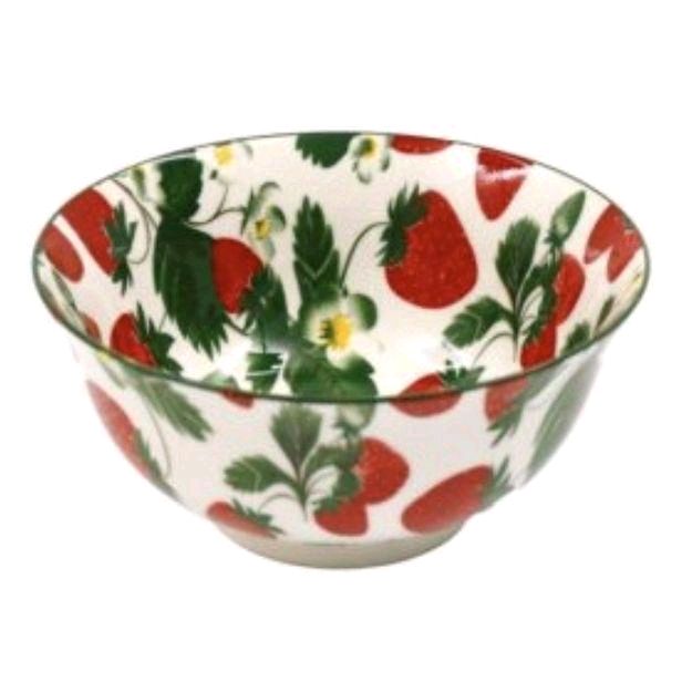Strawberry Printed Bowl - 16cm - Tableware Fruit