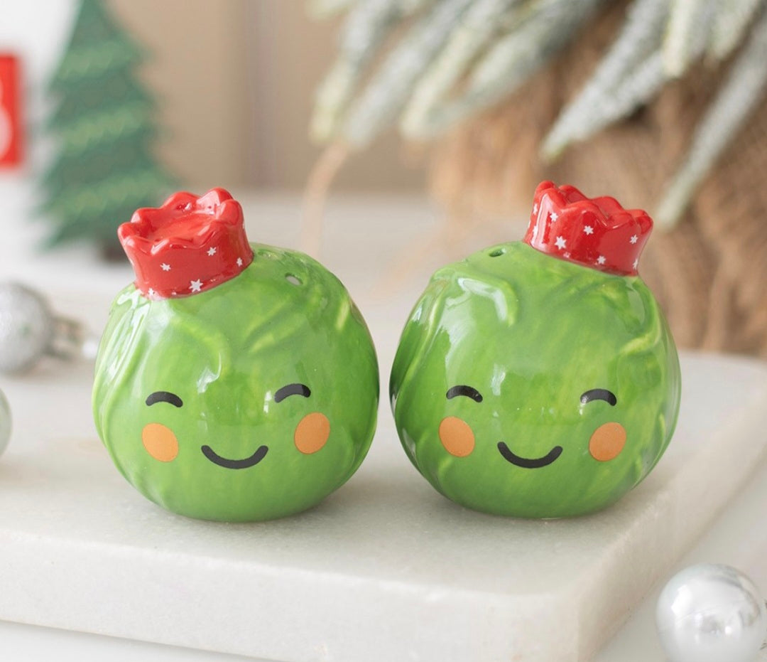 Brussels Sprout Salt and Pepper Shakers