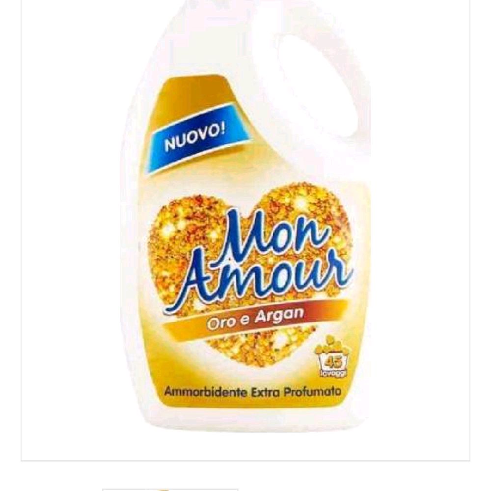 Mon Amour Fabric Conditioner Oro Argan Oil 60 Washes 3l with Concentrated Formula for Enhanced Care fabric softener