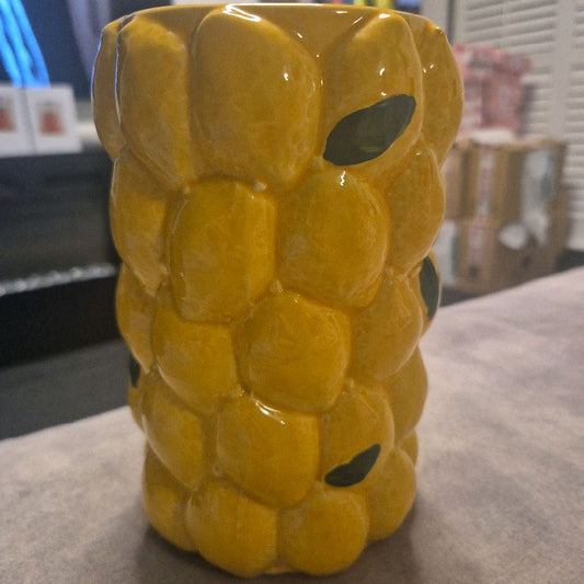 2A Citrus Vase Decor 18cm - Stylish Centrepiece for Home Ornaments Decorative Room