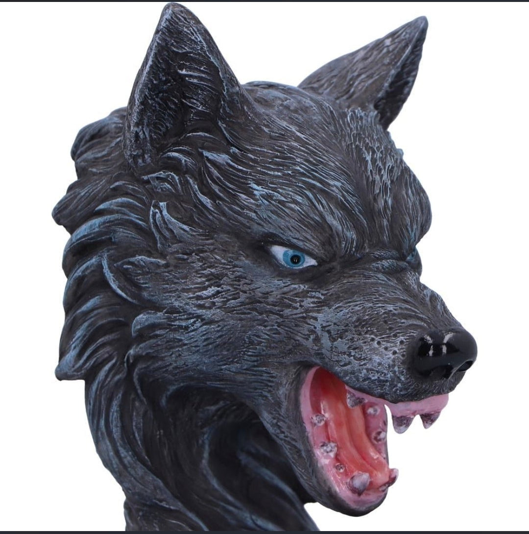 Dark Wolf Backflow Incense Burner 11.5cm