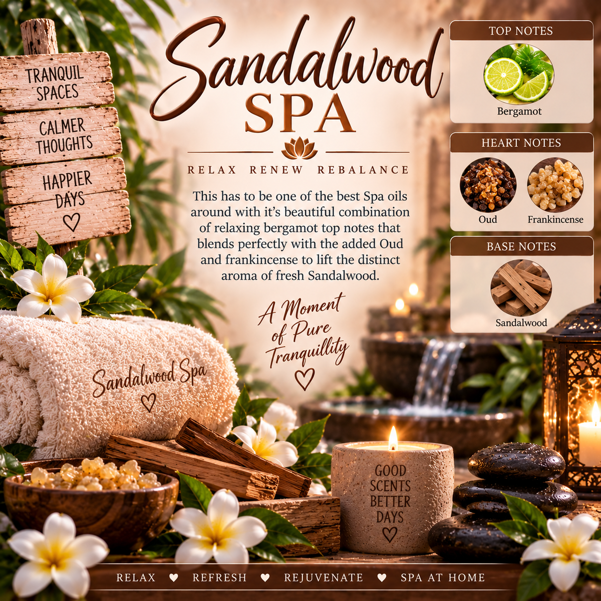 Spa and relaxation inspired wax melts various scents