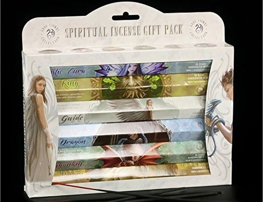 This Spiritual Incense Gift Pack features fantasy artwork by Anne Stokes on each tube.