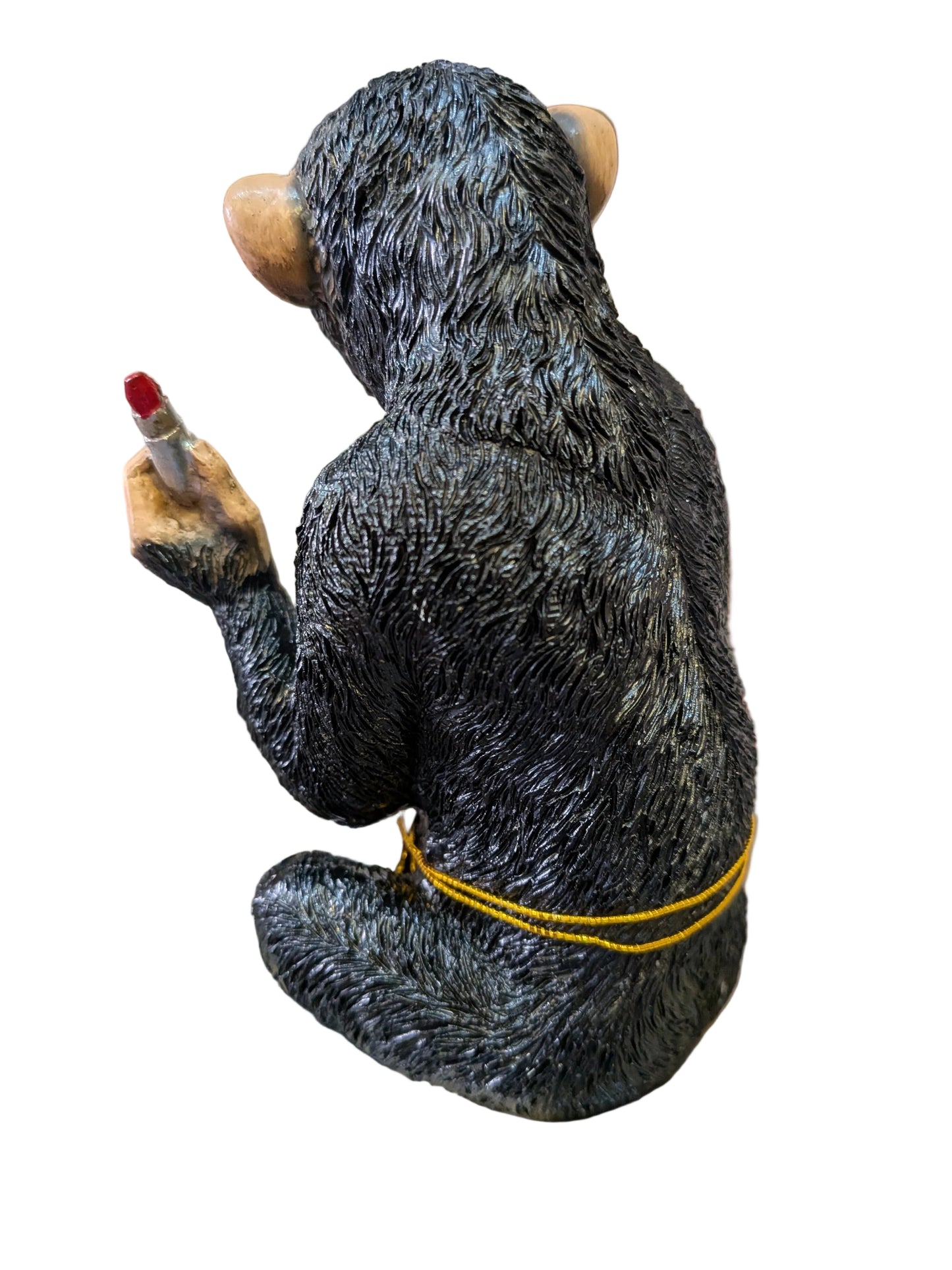 Cheeky Monkey with Lipstick and mirror Statue