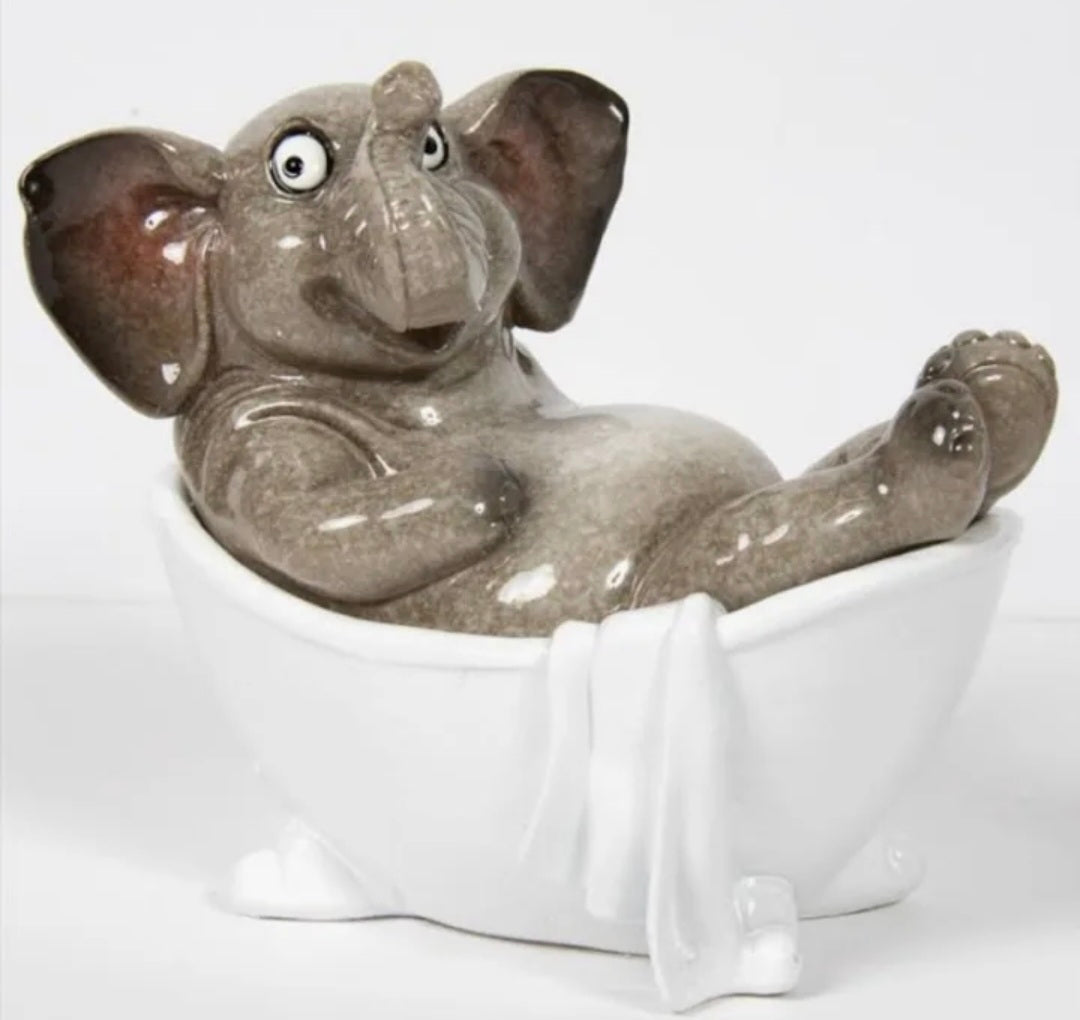Relax Bathtime Elephant ornament