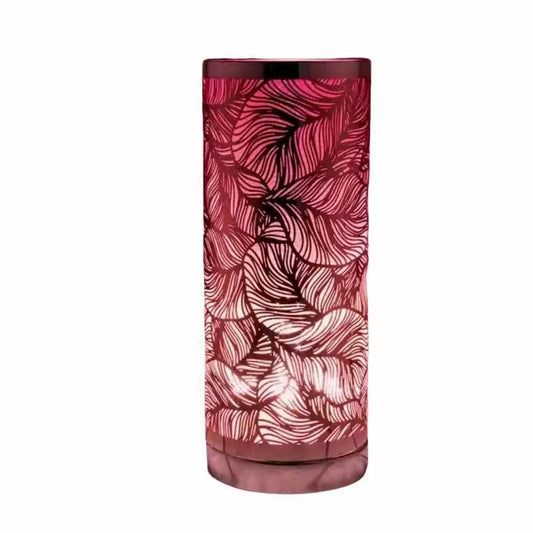 Artistic Pink leaf aroma lamp - Durable metal design