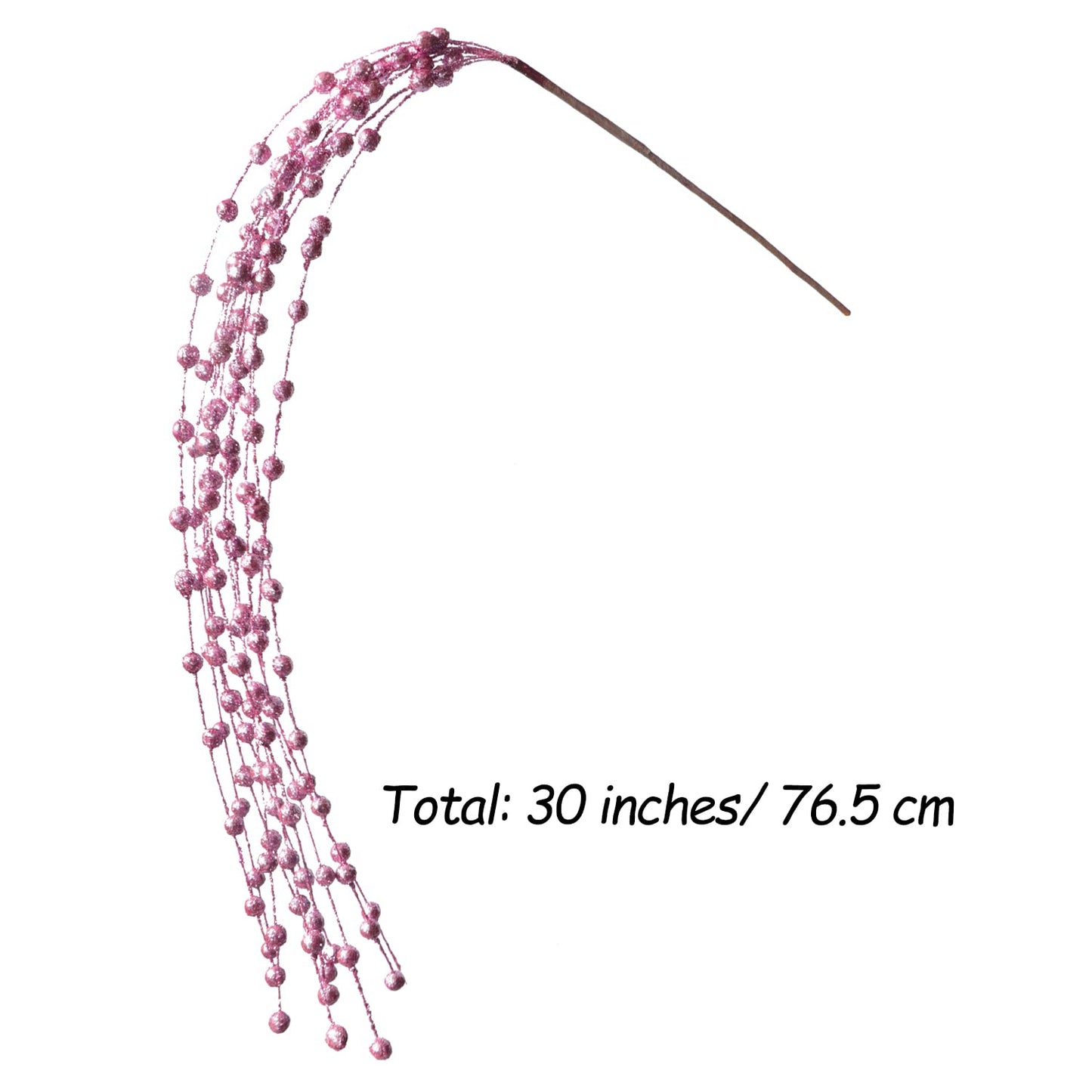 Glitter Berry Picks - 30inch Artificial Christmas Tree Decoration & Winter Floral Stems