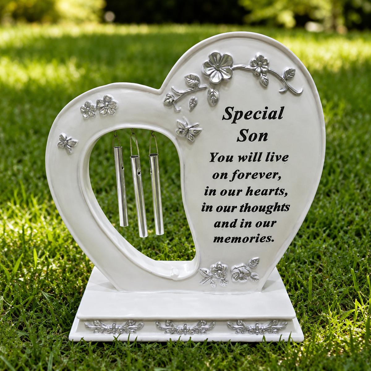 Special Son Windchime Memorial Plaque Decor
