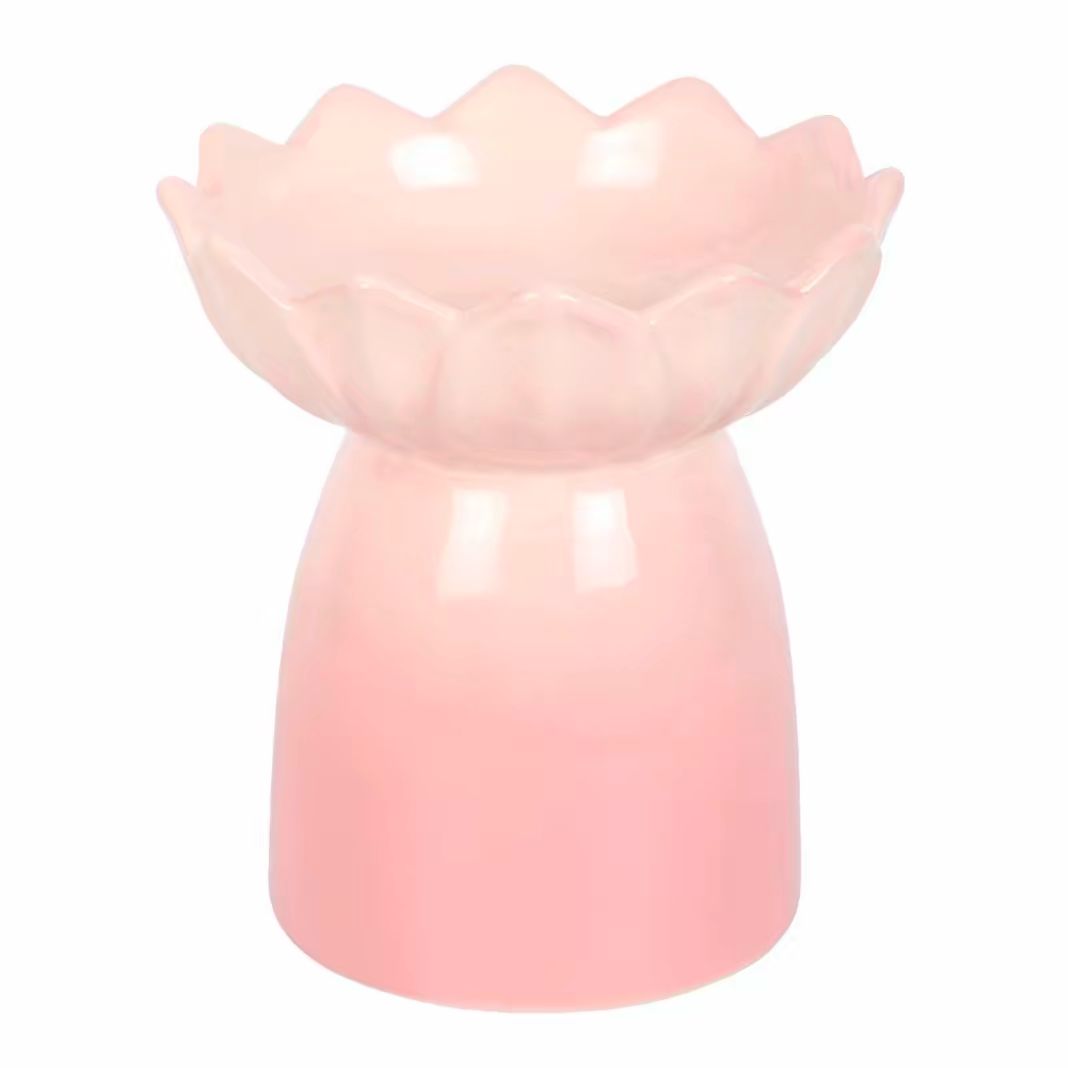 pink water lilly oil burner and wax warmer