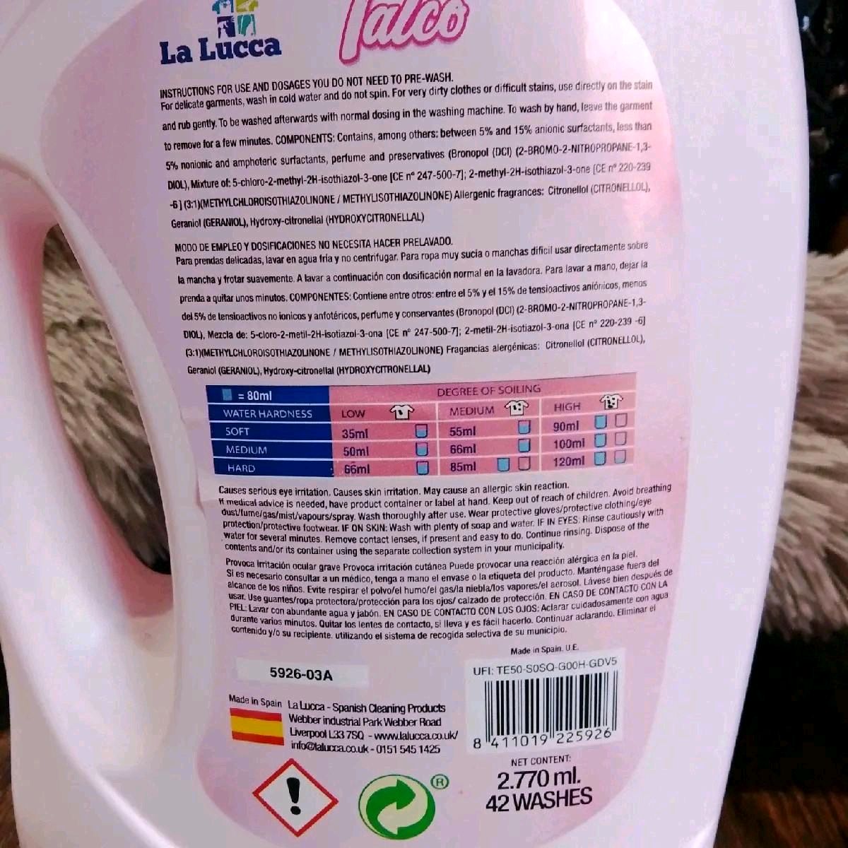 La Lucca Concentrated Laundry Detergent