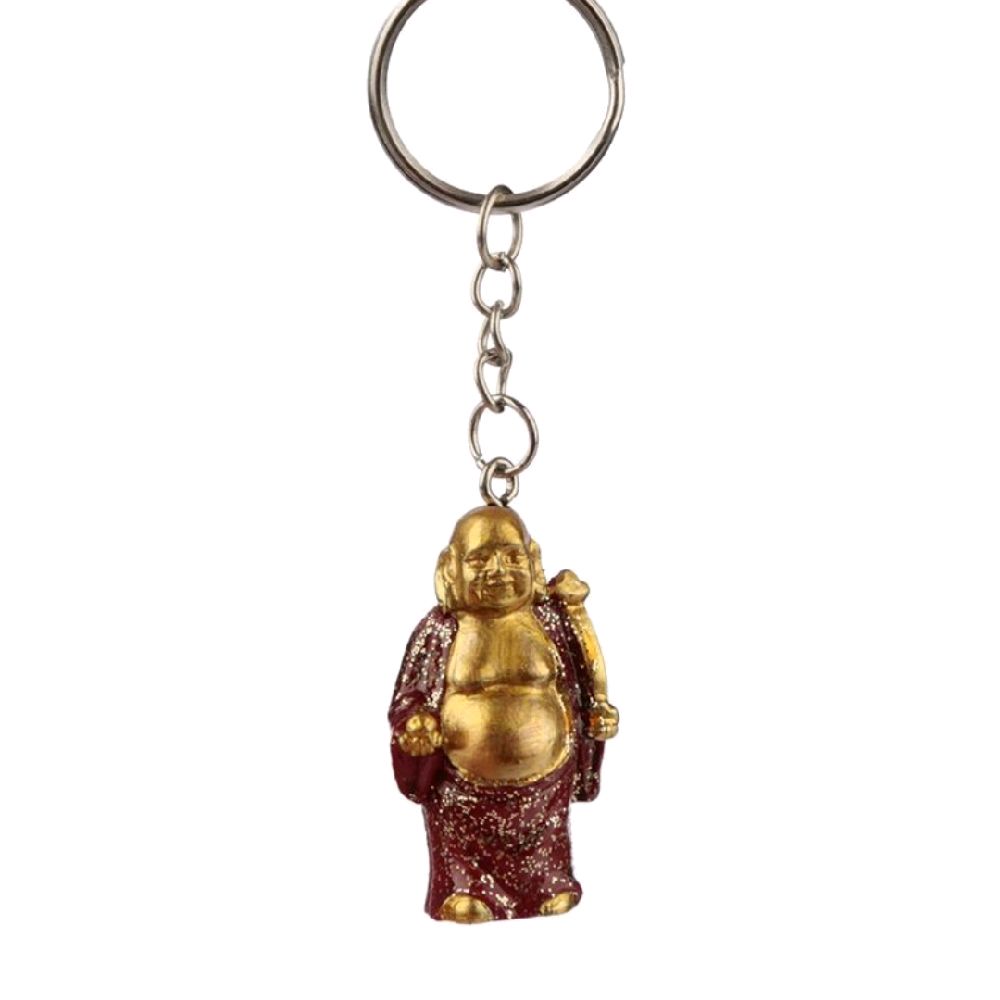 Lucky Buddha Glitter Keyring