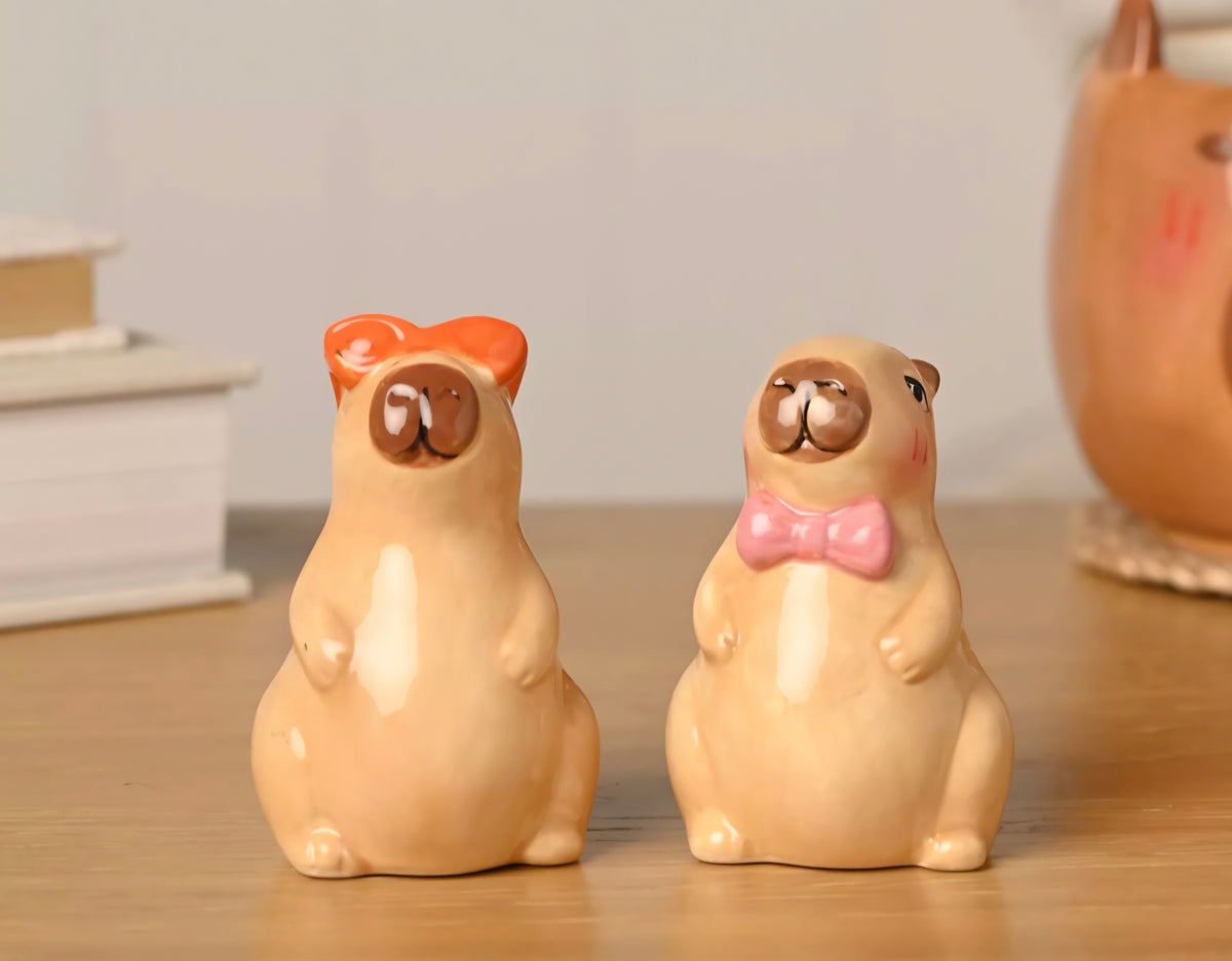 The Feel Good Club Capybara Salt & Pepper Pots