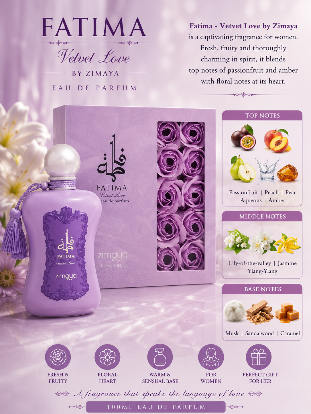 Fatima velvet love by zimaya 100ml