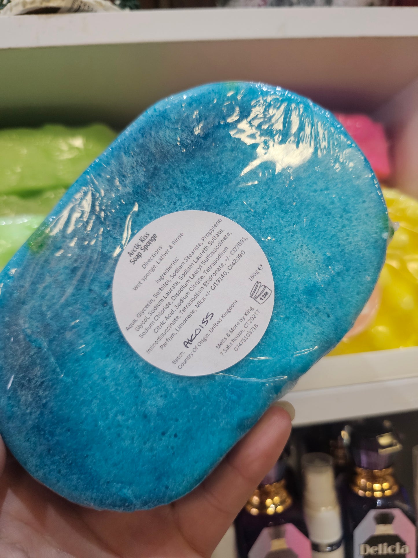 Christmas Themed Exfoliating Soap filled Sponges