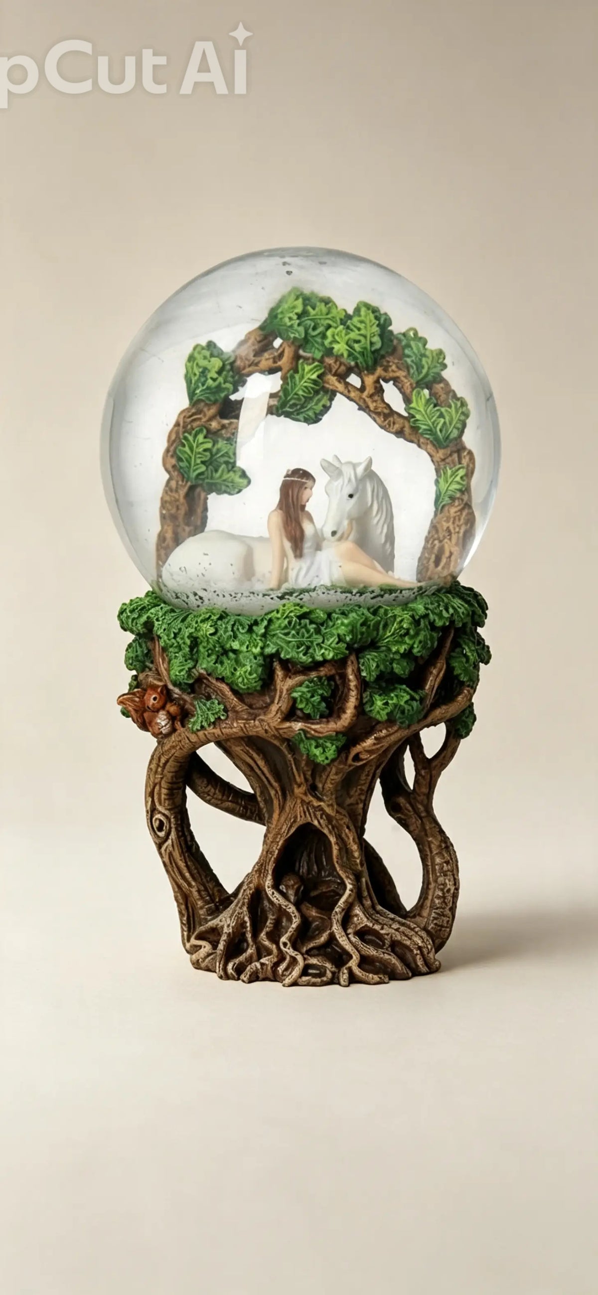 Pure Heart Snowglobe 18cm