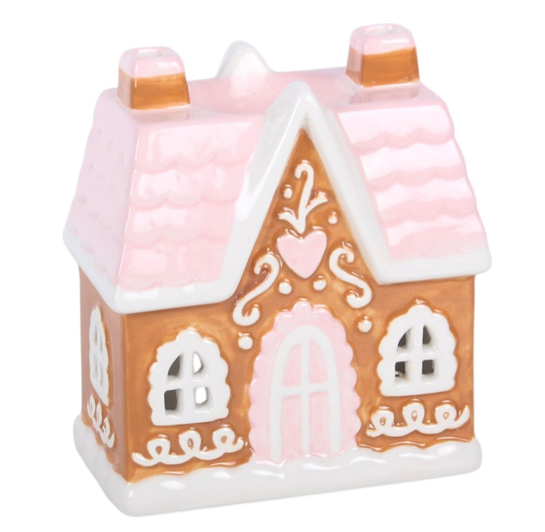 Sugarplum Gingerbread House Oil Burner and Wax Warmer