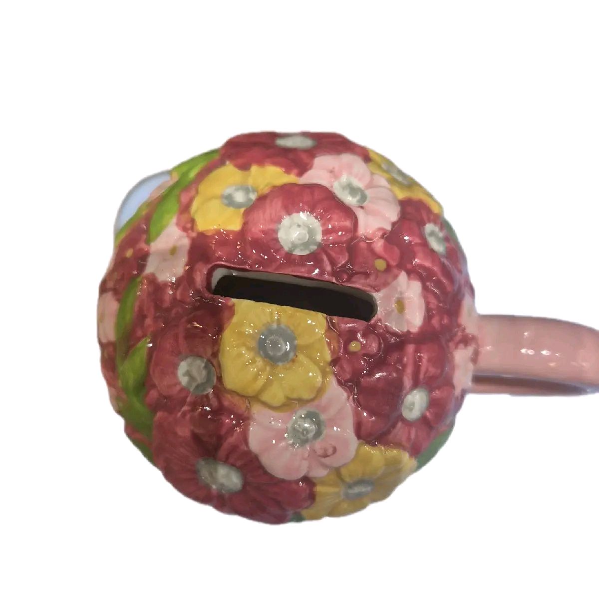 pink flower pot savings cup