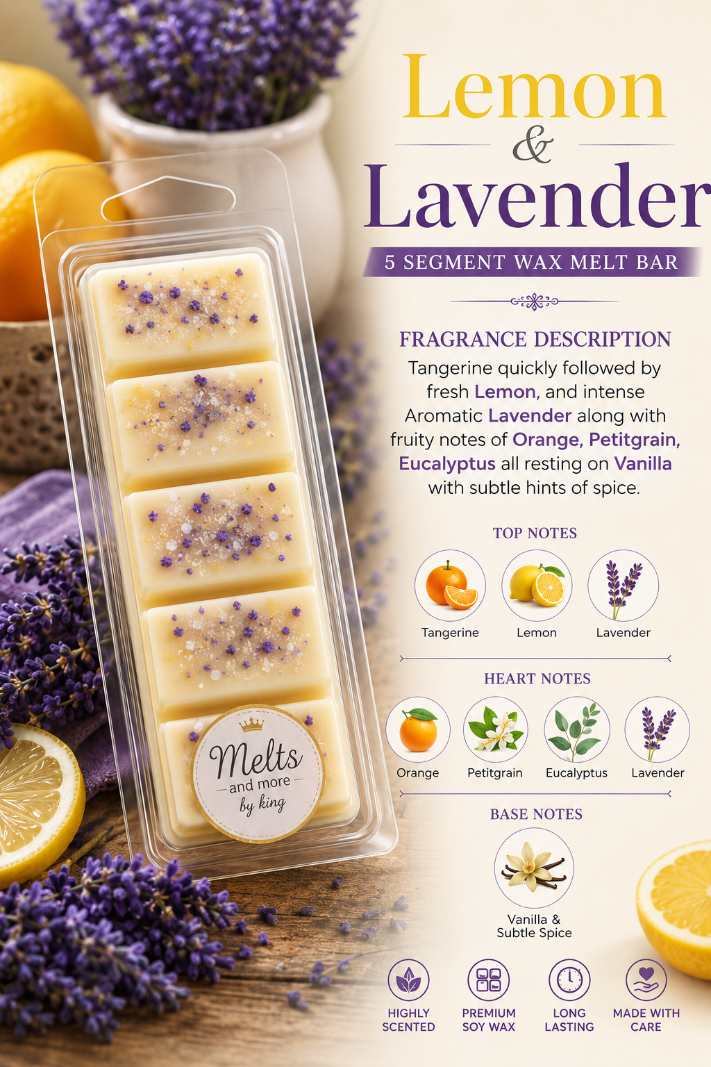 Wax Melt Bars for Home Fragrance 50g