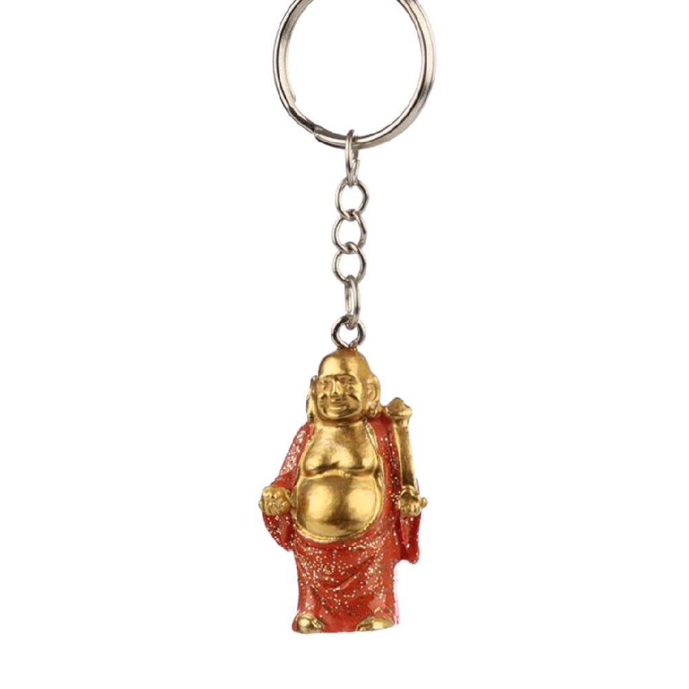 Lucky Buddha Glitter Keyring