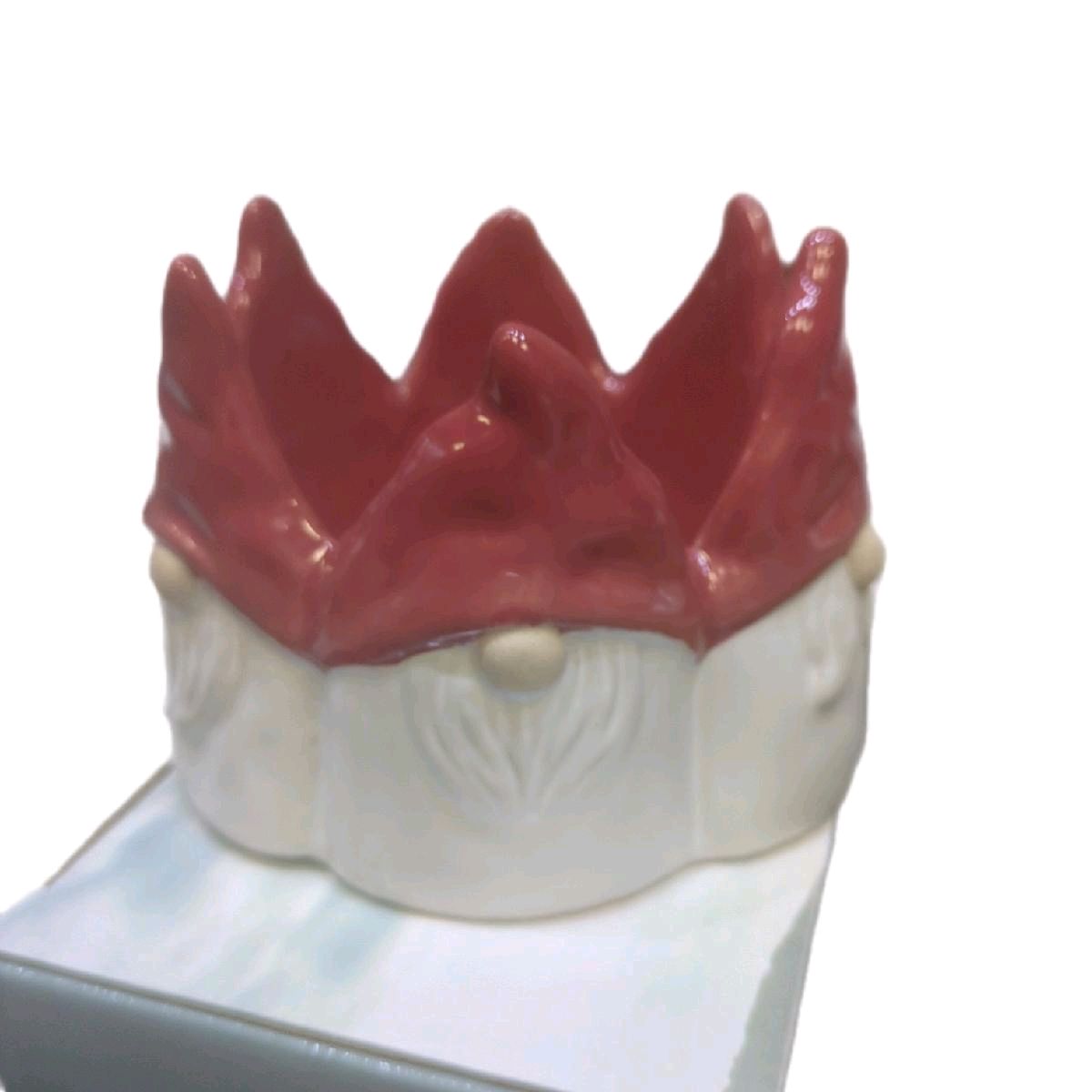 Red Ceramic Gonk Pot 12cm - Home Garden Plant Pot