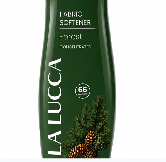 La Lucca Forest Concentrated Fabric Softener 1320ml - 66 Washes - Refreshing Scent for Soft Fabrics