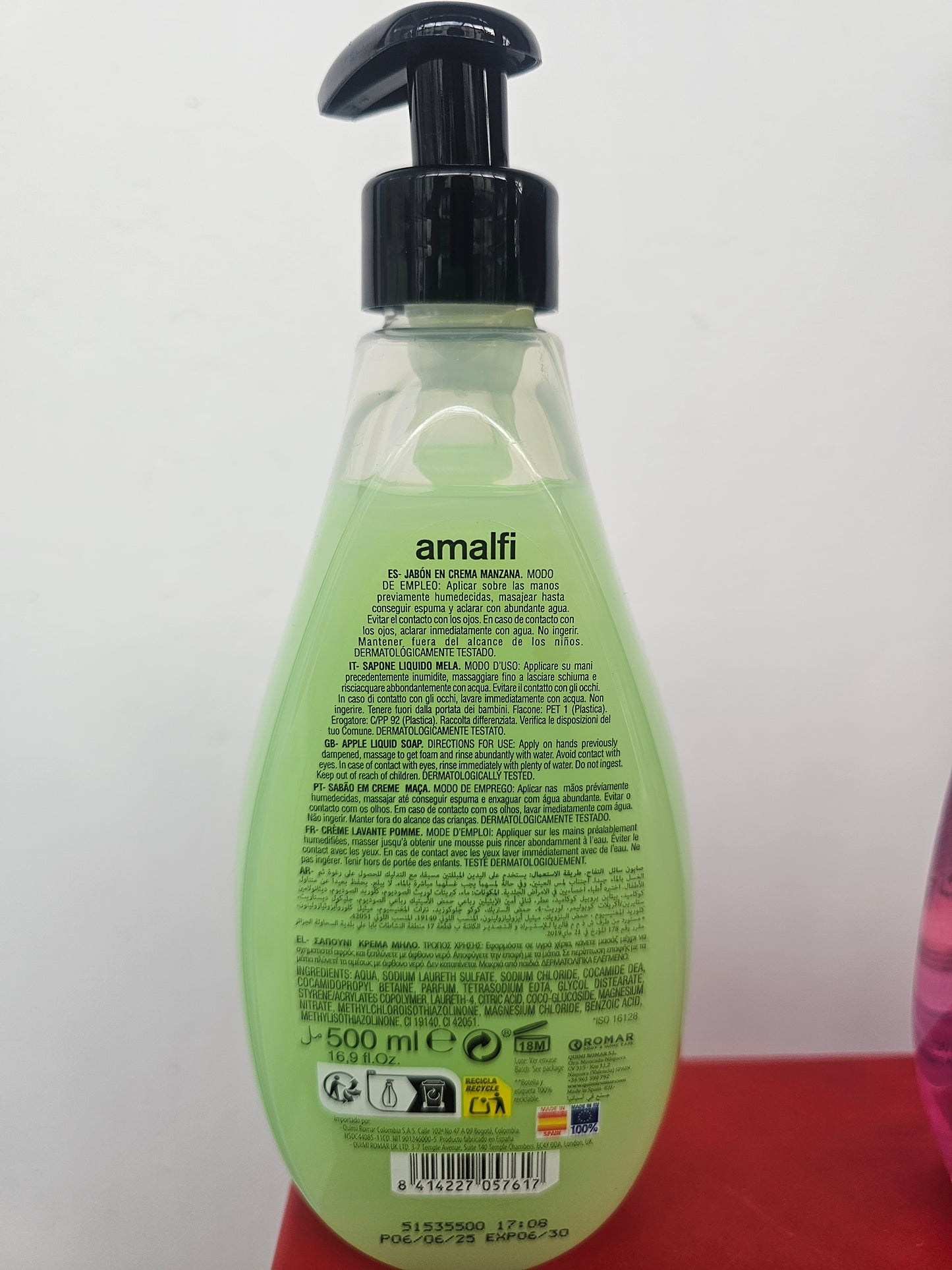 Amalfi Hand Soaps With Pump Lid, various scents