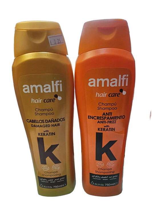 Amalfi Haircare Keratin Shampoo for Damaged Hair - 750ml - Conditioner