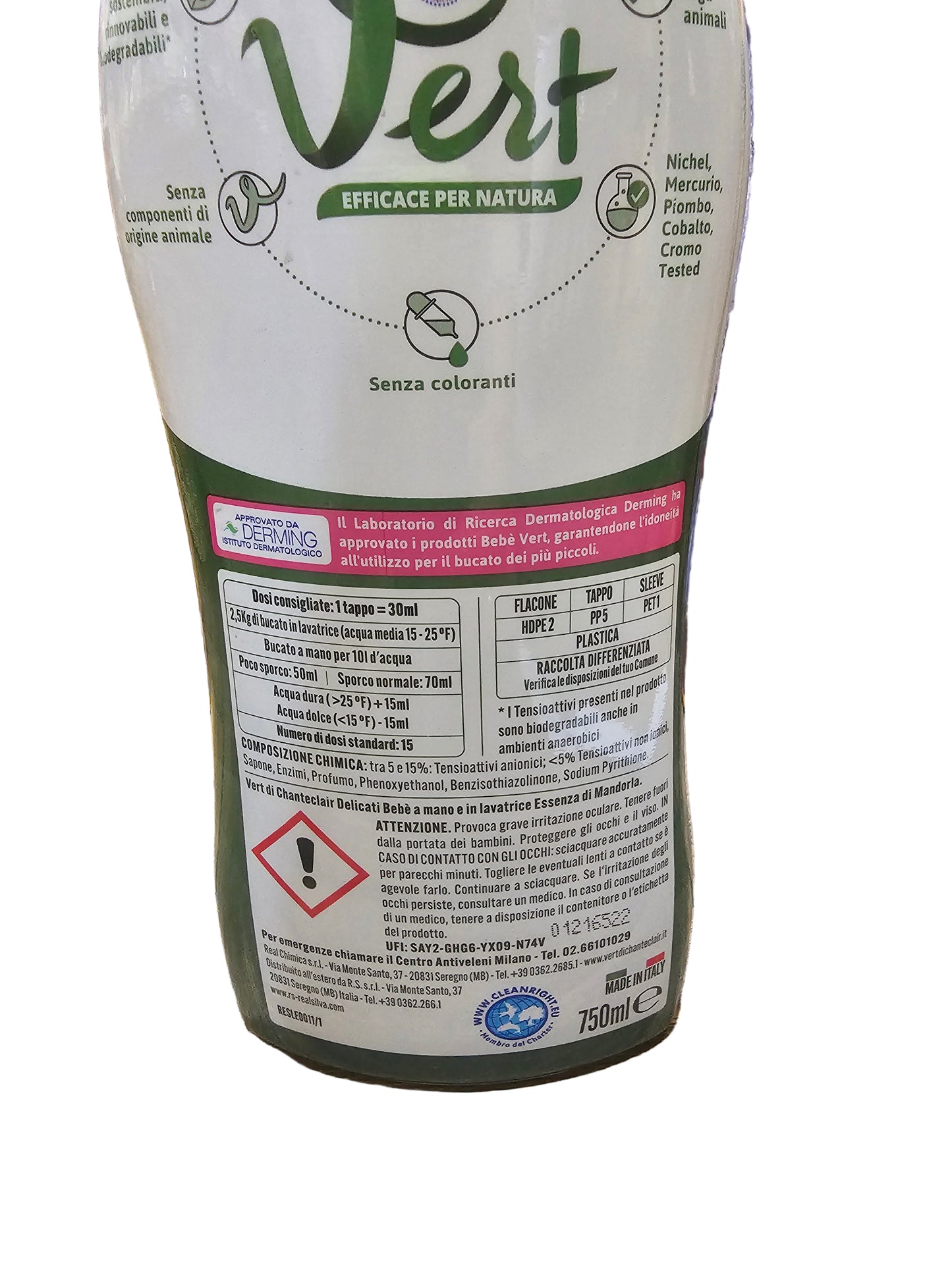 Chanteclair Delicate Baby Almond Laundry Detergent 750ml