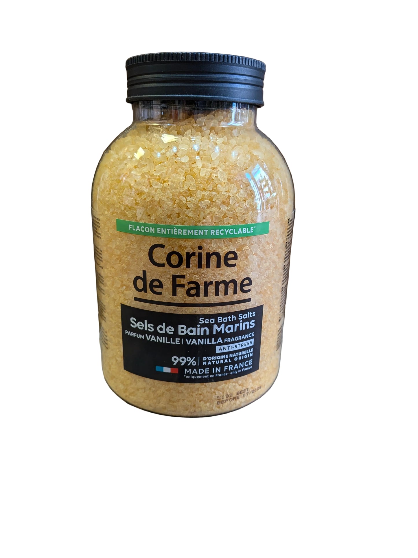 Corine de Farme Anti-Stress Sea Bath Salts with vanilla fragrance