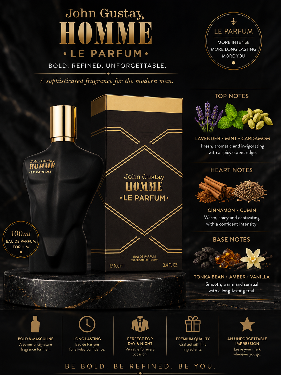 John Gustav Homme Le Parfum, an Eau de Parfum for men