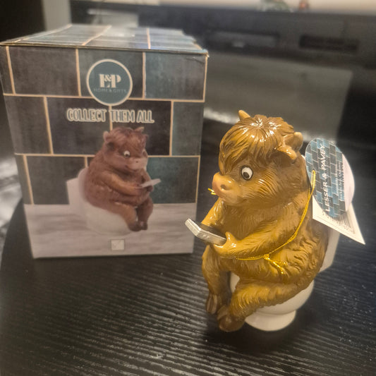 Take a Seat Highland Cow on Loo