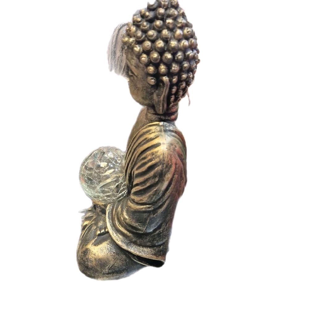 solar light up buddah garden ornament Decor