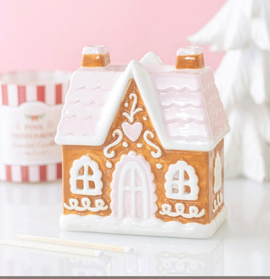 Sugarplum Gingerbread House Oil Burner and Wax Warmer
