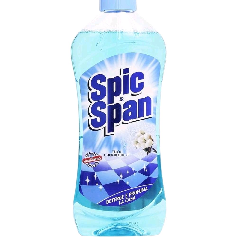 Spic & Span FLOORS 1LT Talc and Cotton Flower Detergent for Household Cleaning Cleaner Scented Fragrance with Talcum Powder and Cotton Flowers - Perfume