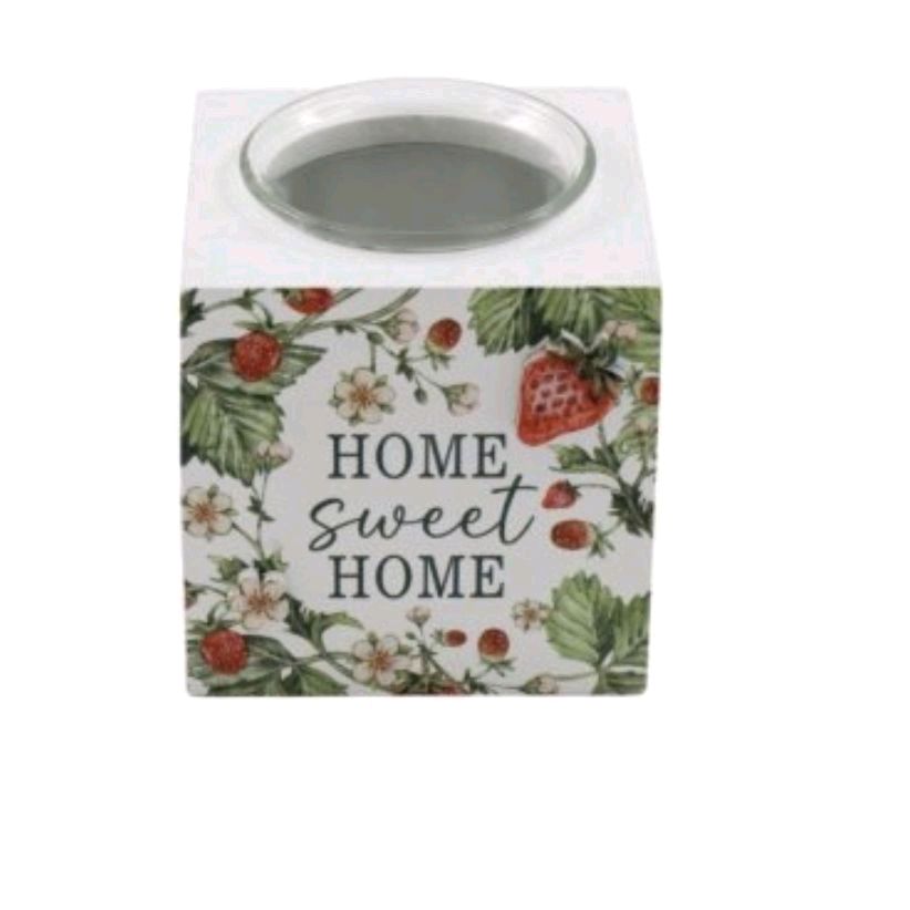 Small Strawberry Tea Light Holder 8cm - Decorative Ornaments for Home Decor Gift Wooden