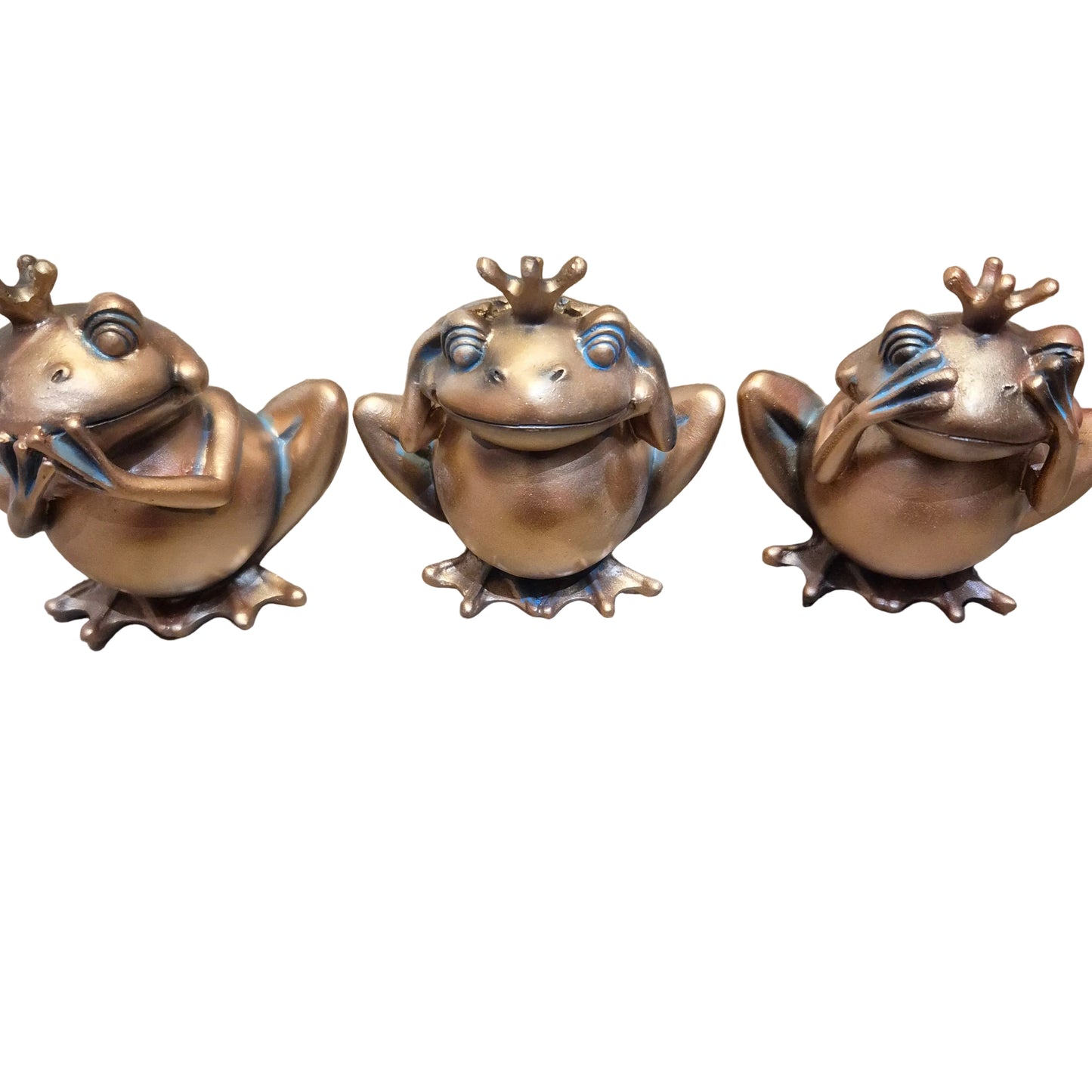 See no evil set of 3 frogs
