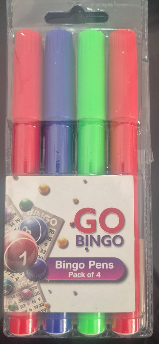 Set of 4  bingo pens