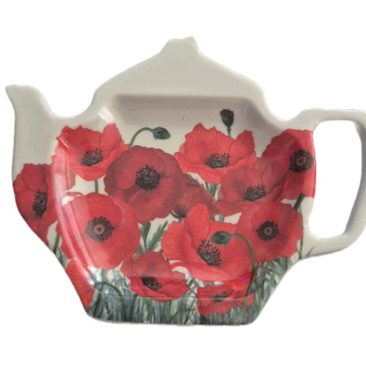 Poppy Design Melamine Teabag Holder Organiser for Stylish Tea Storage Lightweight
