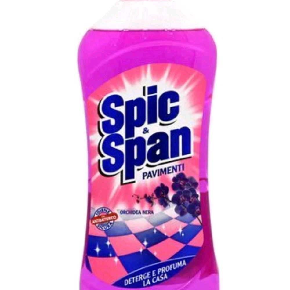 Spic & Span Orchidea Nera Floor Fluid 1L - Household Cleaning Agent with Orchidea Nera Scent Cleaner