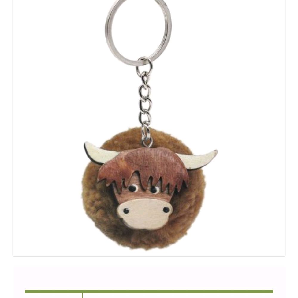 Highland Cow Keyring - Perfect for Keys and Accessories