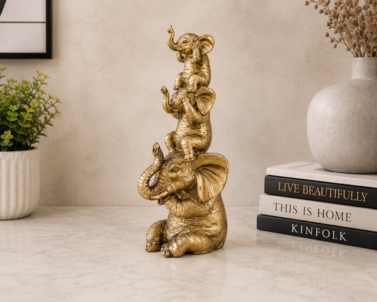 3 Wise Elephants Figurines