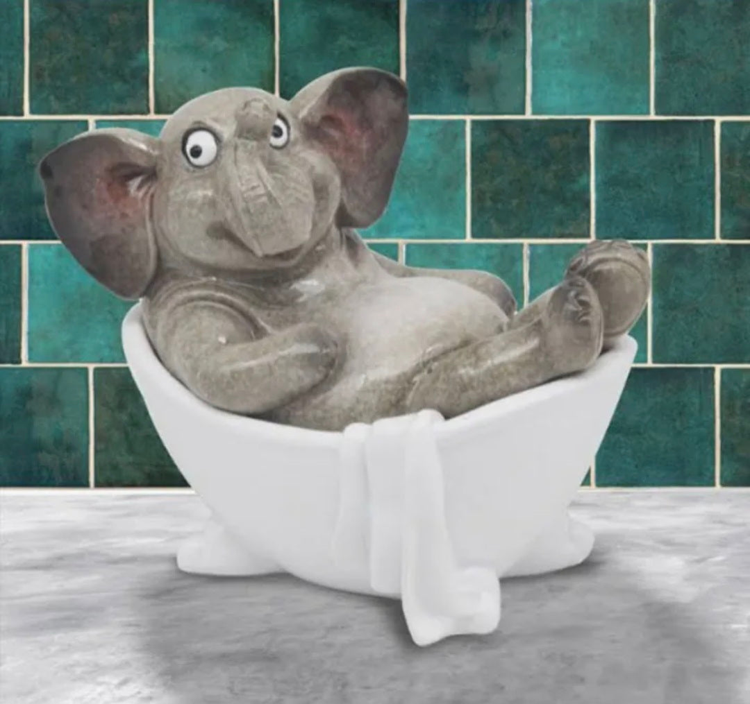 Relax Bathtime Elephant ornament
